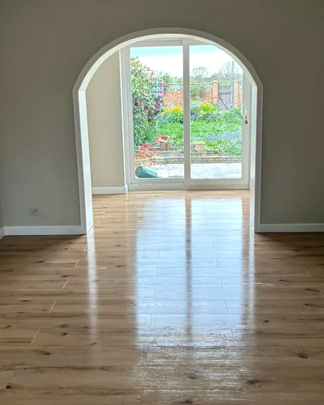 Bright, freshly cleaned living room in a London flat